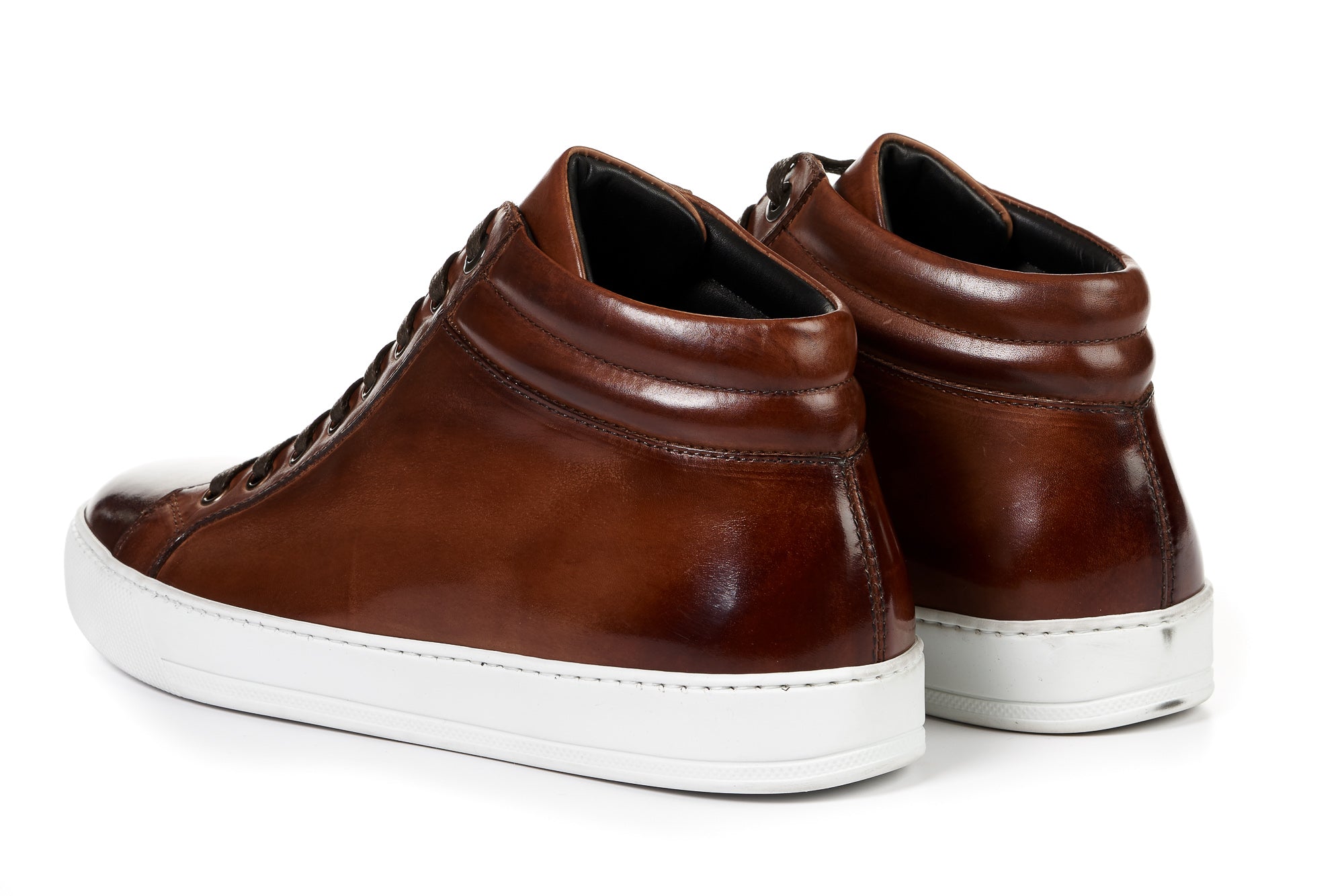 The Carter Mid-Top Sneaker - Brown - White Sole