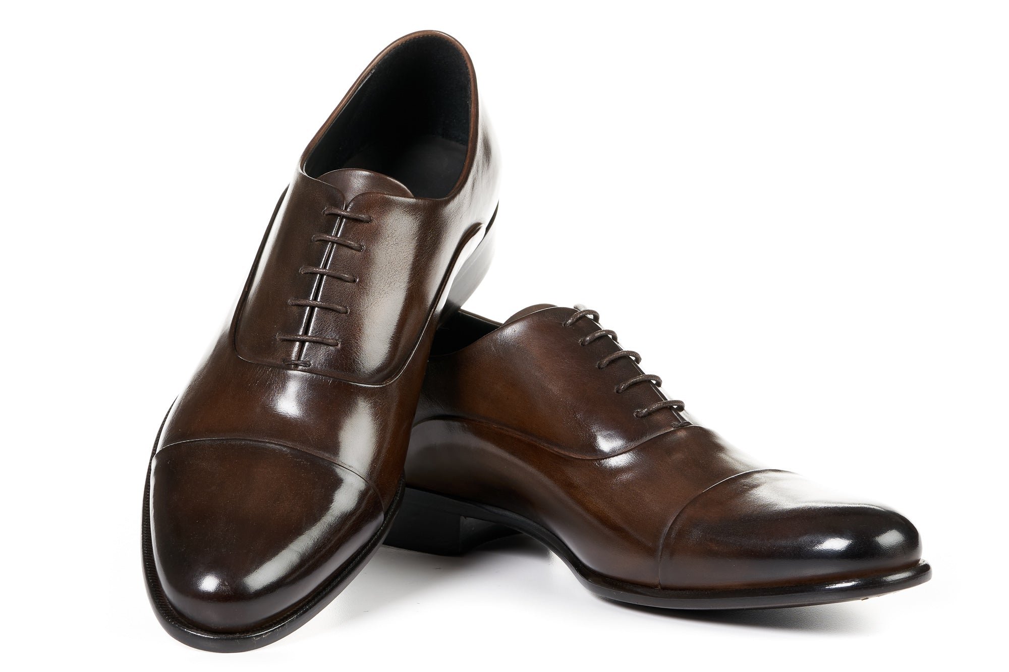 The Cagney Cap-Toe Oxford - Chocolate