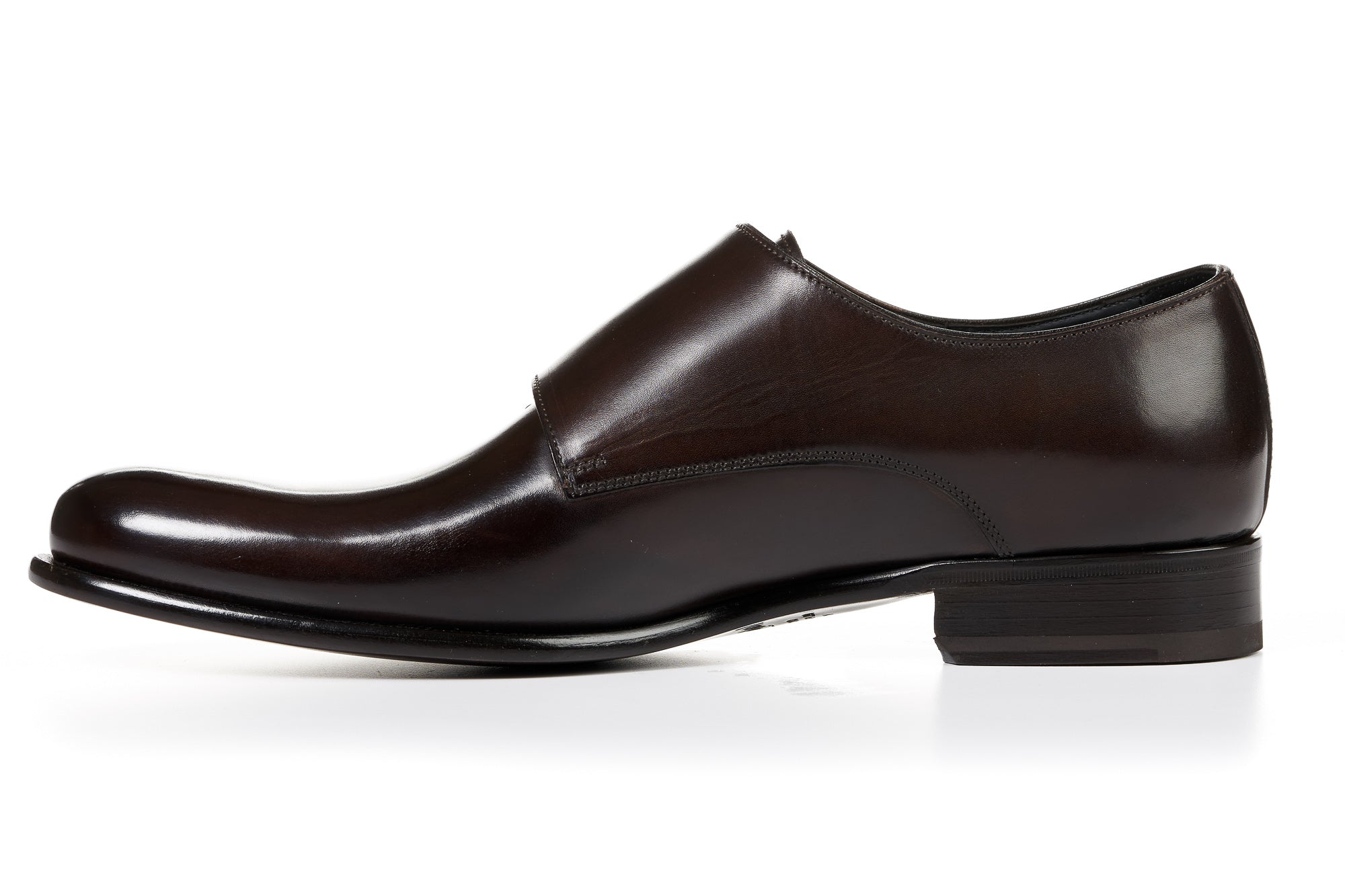The Poitier Double Monk Strap - Chocolate