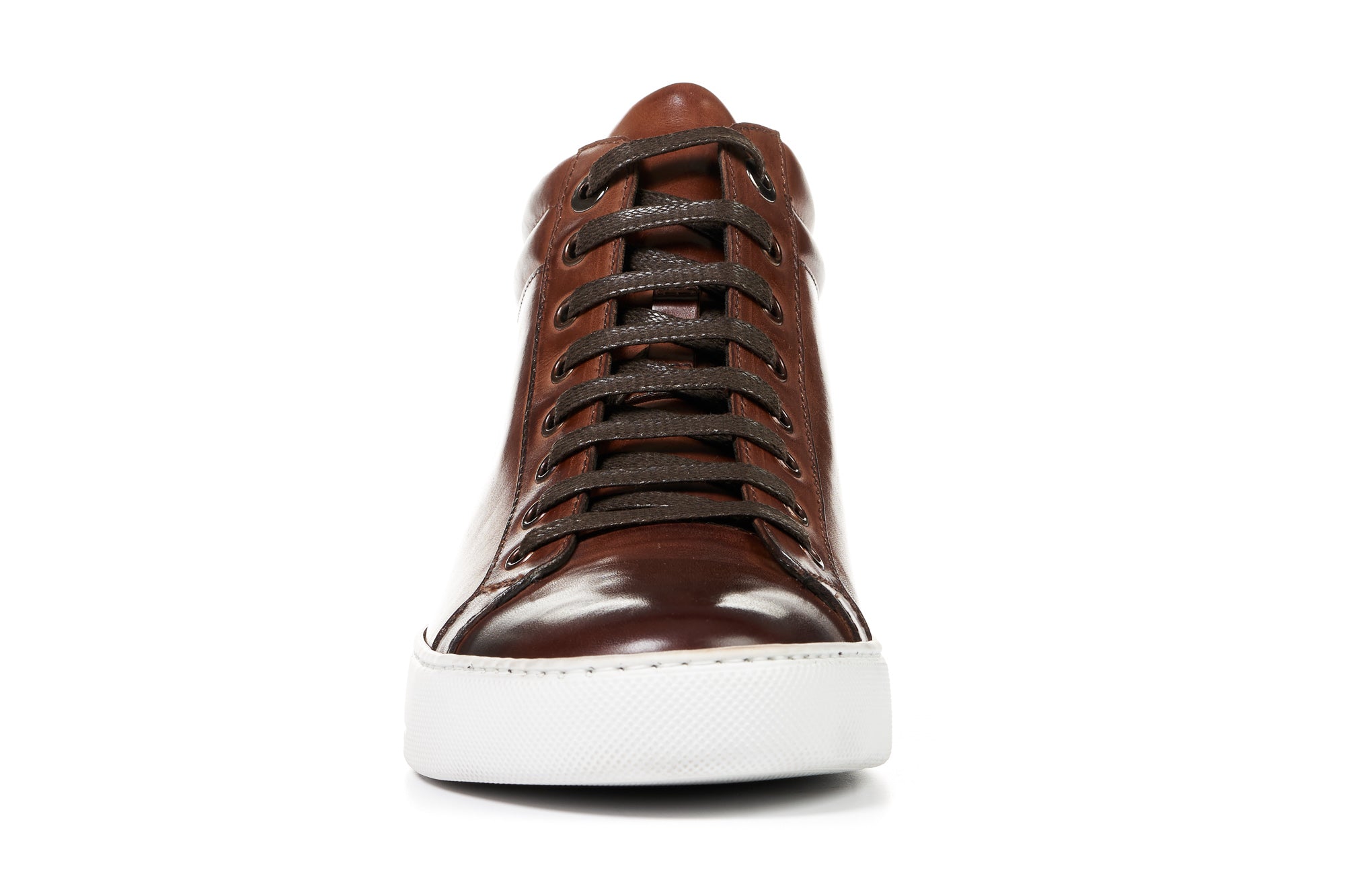 The Carter Mid-Top Sneaker - Oxblood - White Sole – Paul Evans