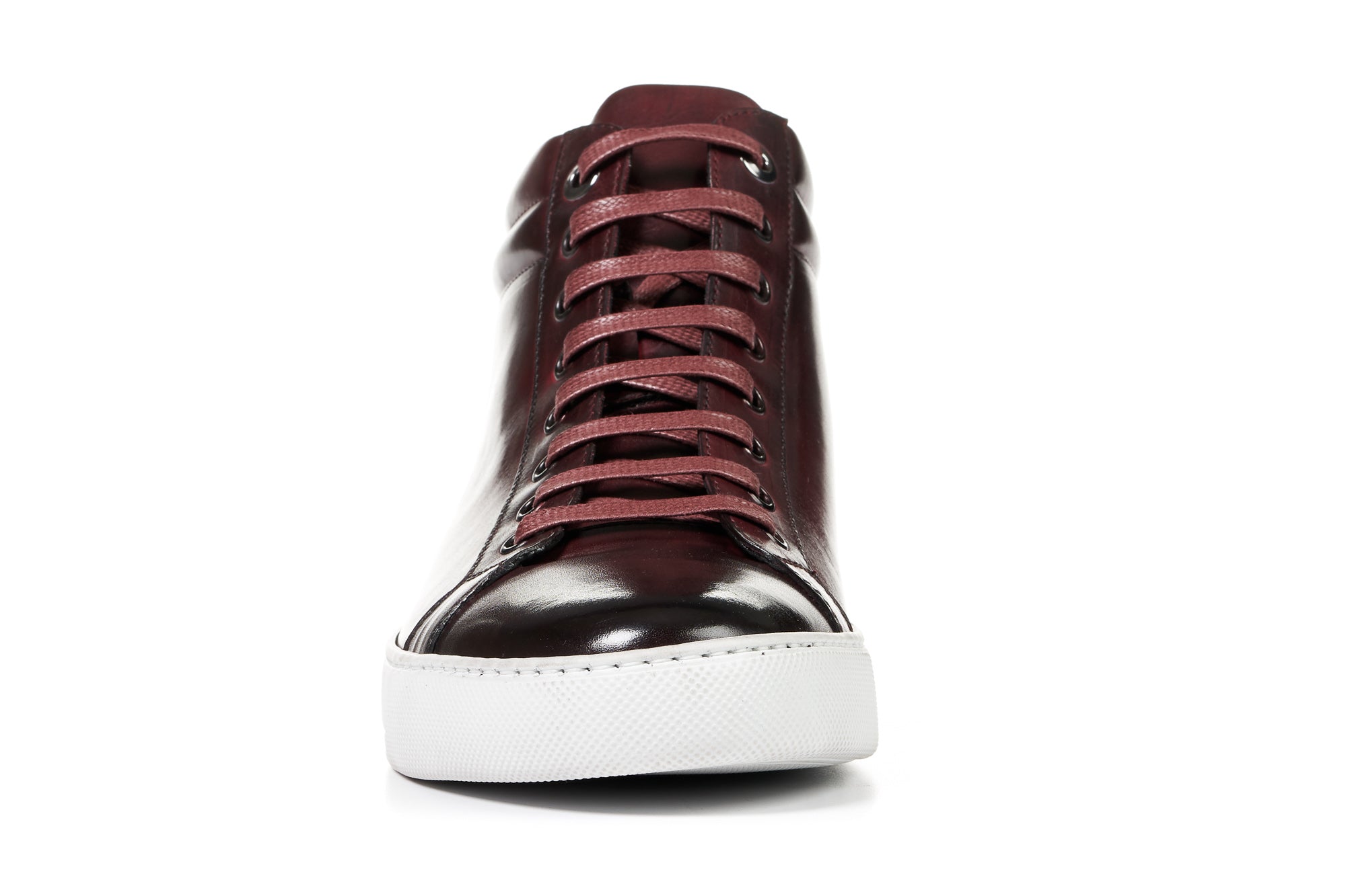 The Carter Mid-Top Sneaker - Oxblood - White Sole