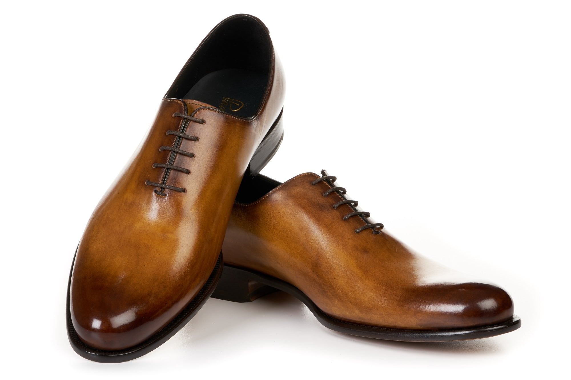 tobacco leather shoes Men's Lug Sole Captain Lace-Up Boot In the Brando Men's Statesman Dress Shoe in