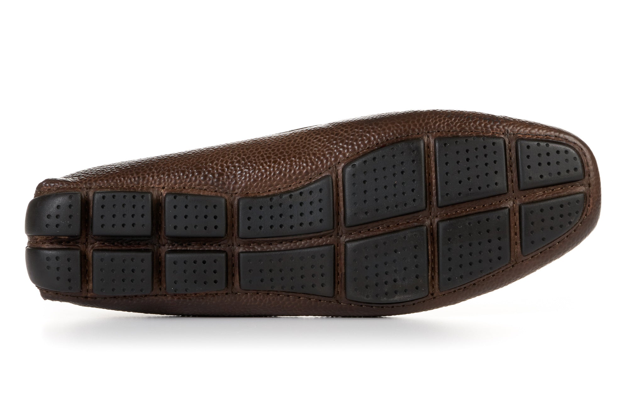 The McQueen Driving Loafer - Brown - Pebbled Leather