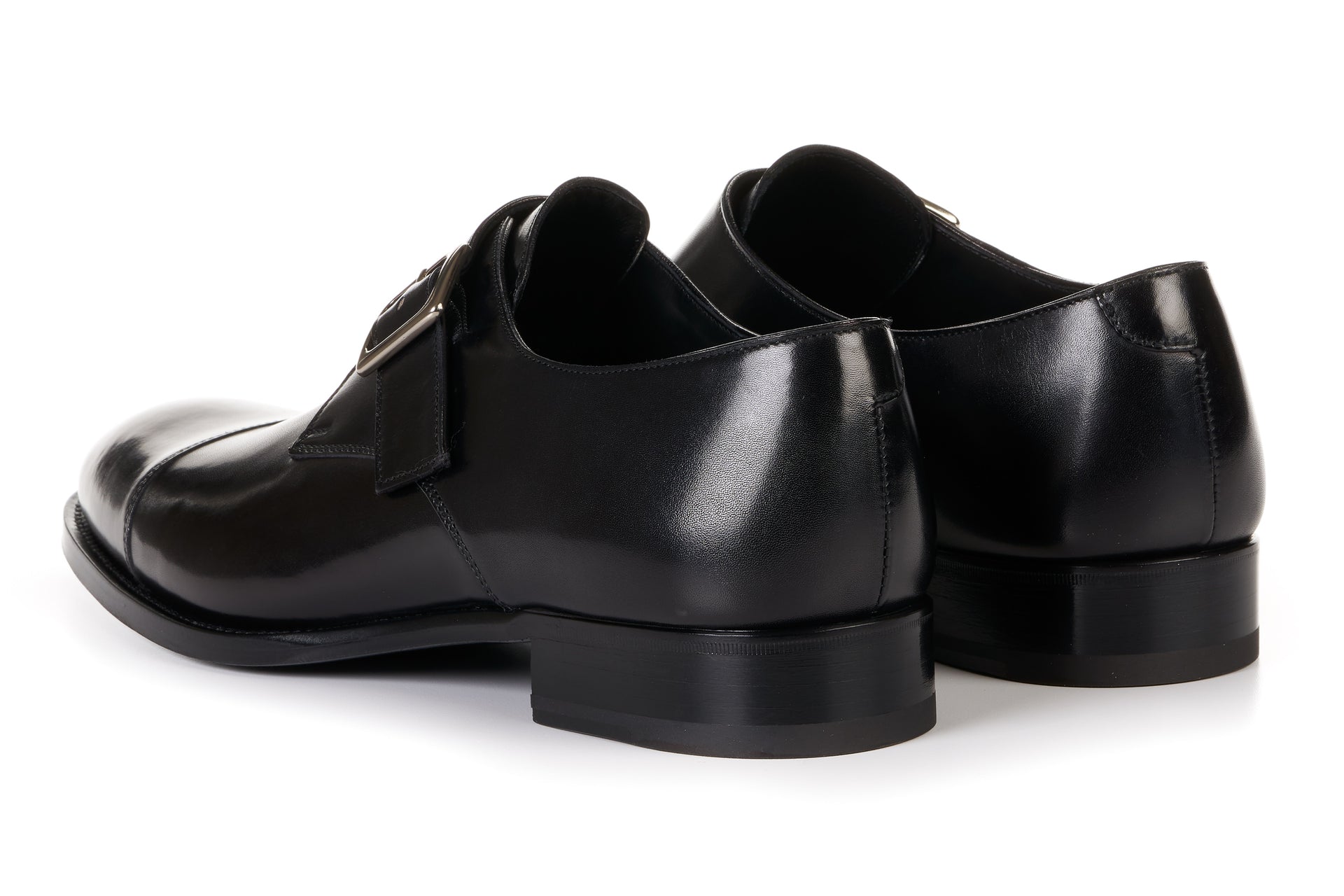 Monk Strap Shoes - Italian Leather Monk Strap Shoes - Paul Evans