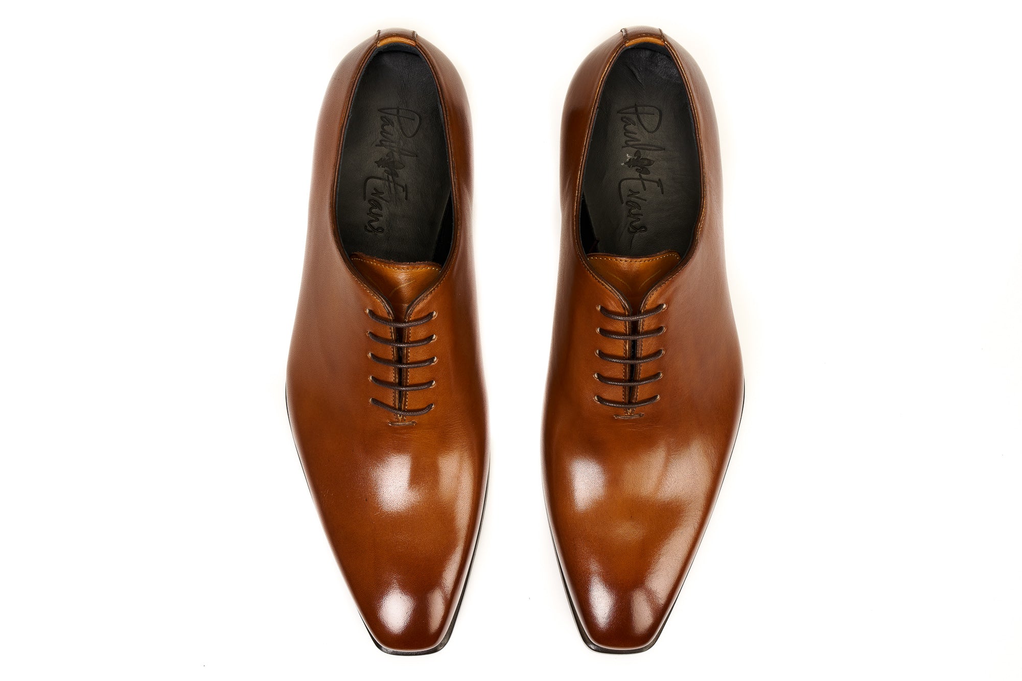 Nathan Faux Leather Oxford In Brown Almond